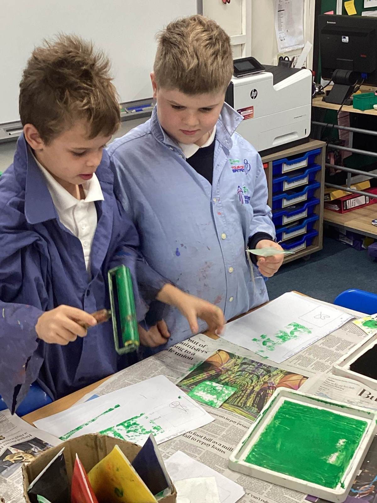 Class 3 Block Printing